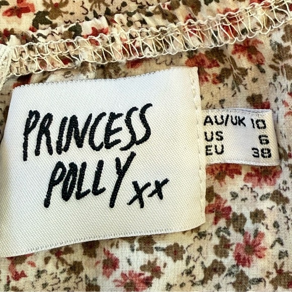 Princess Polly The Marko Romper Red Multi Size 6 - Picture 4 of 14